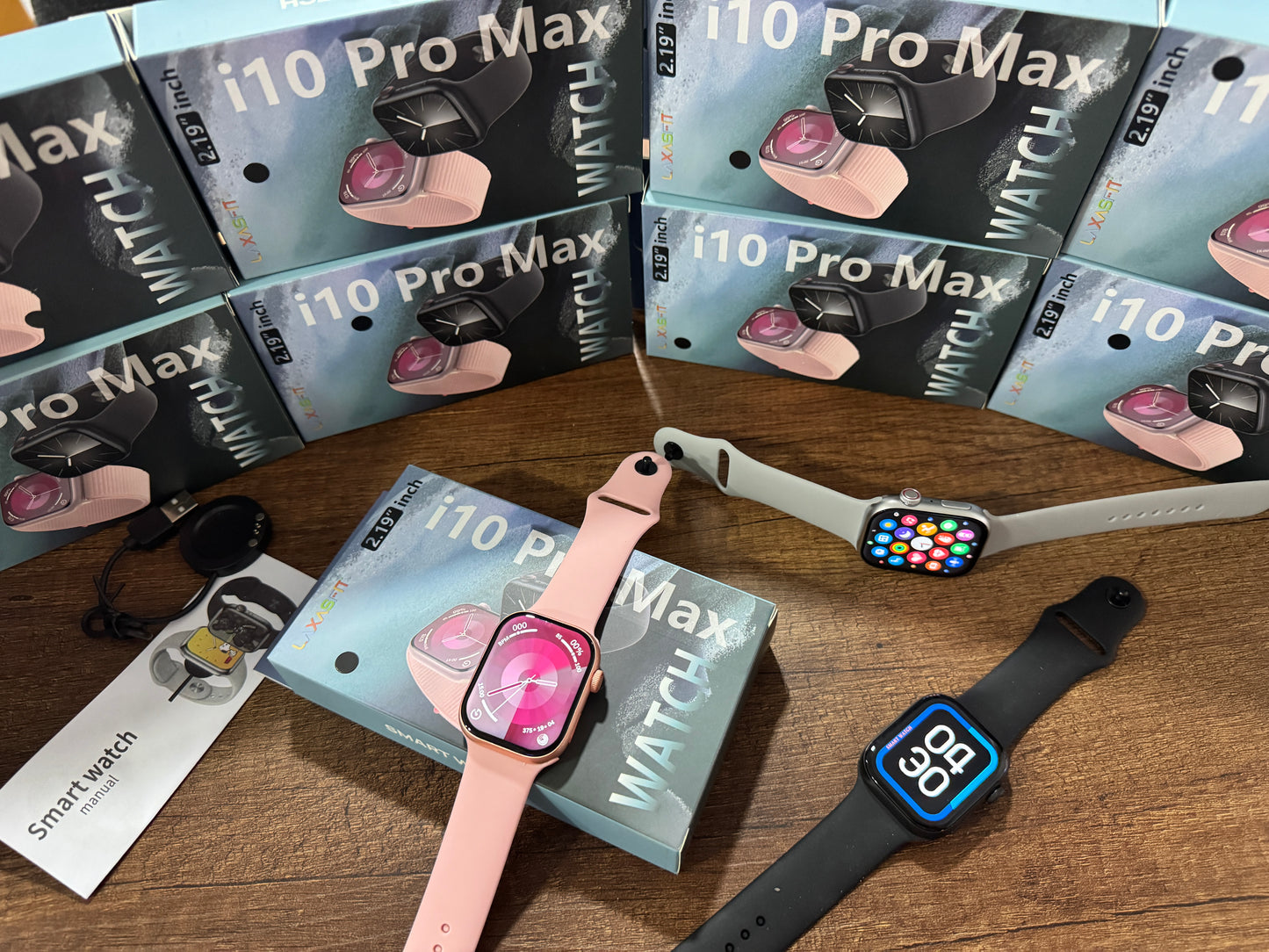 📱SMARTWATCH i10 PRO MAX SERIE 10 Smartwatch Multifuncional con Pantalla HD de 2.19